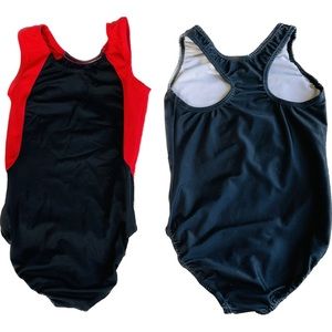 GARLAND | L / CL | Girls Dance Gymnastics Heart Emoji Leotard Tank Lot of 2